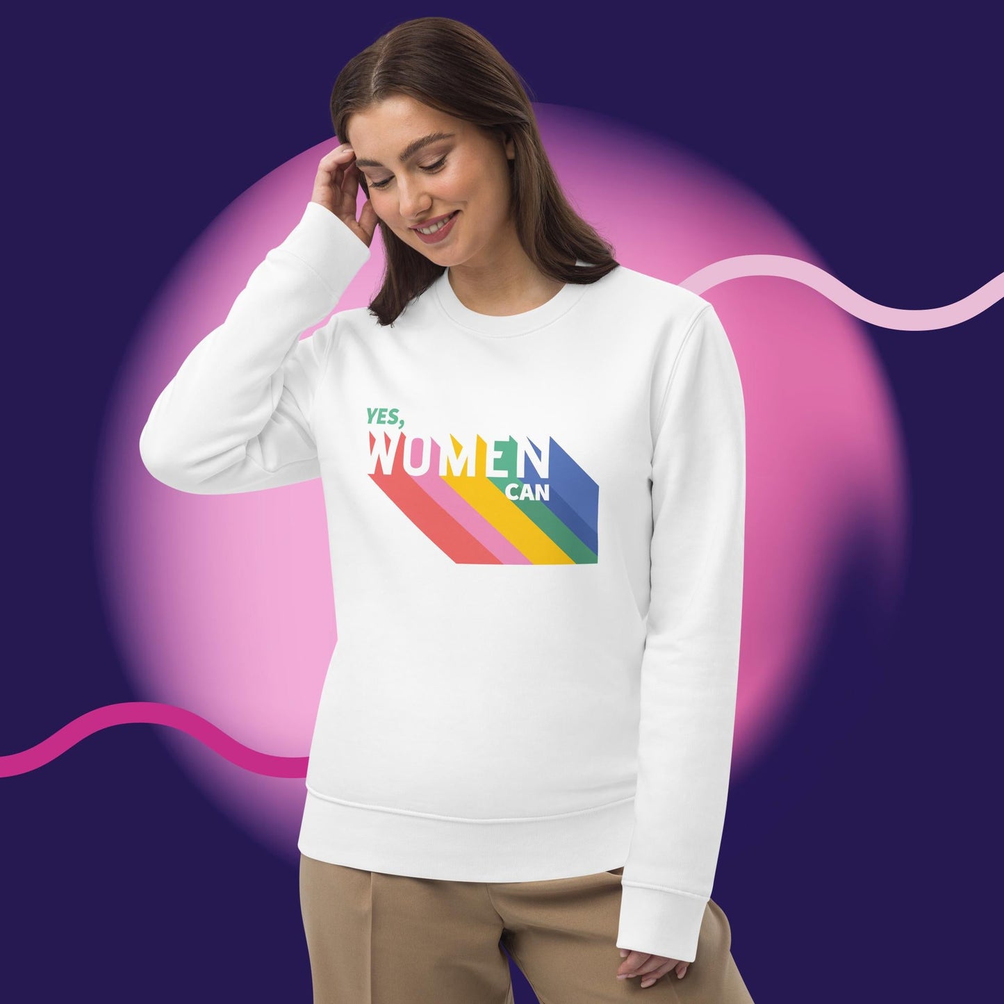 Feminist 'Yes We Can' Organic Cotton Sweatshirt - Feminism