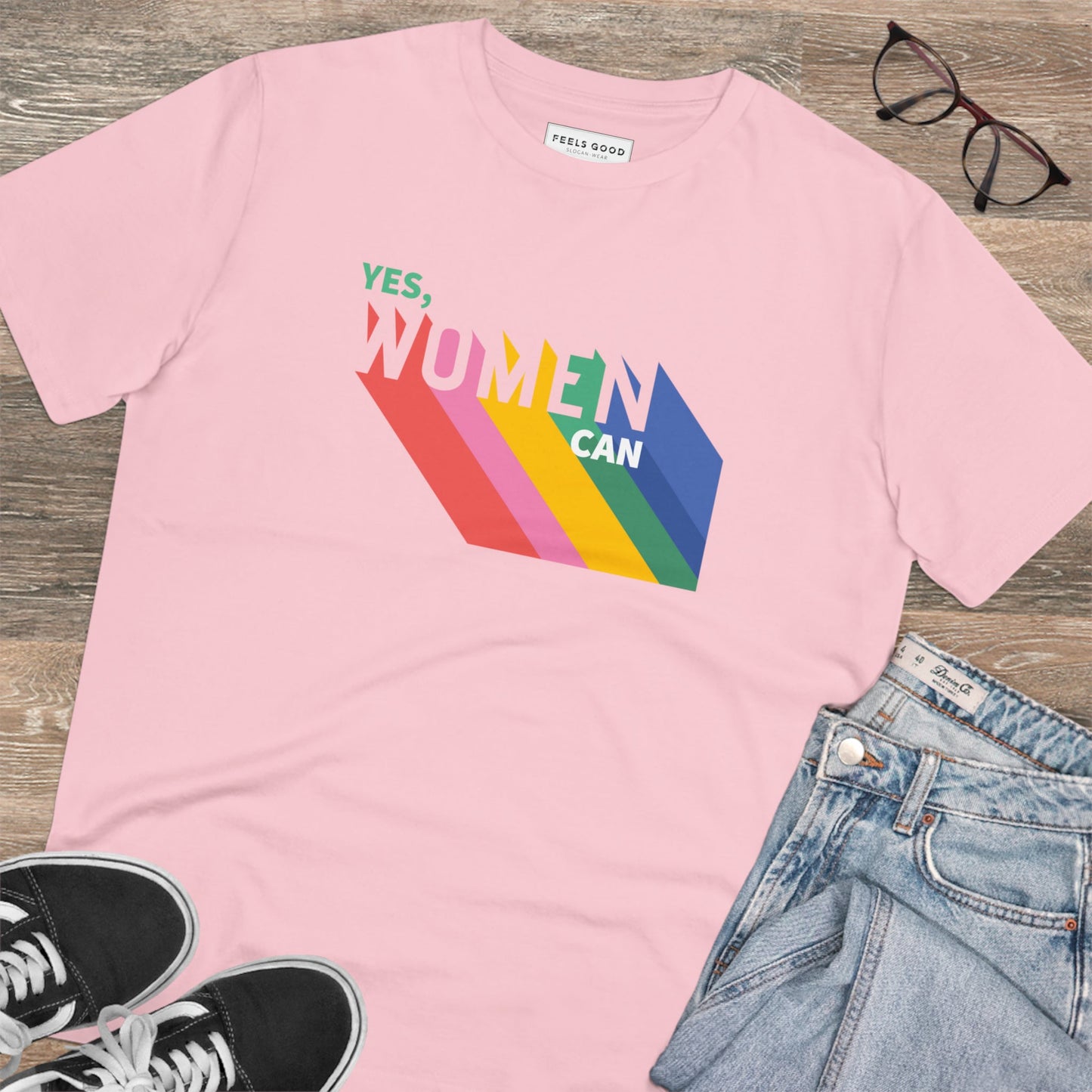 Feminist 'Yes We Can' Organic Cotton T-shirt - Feminism