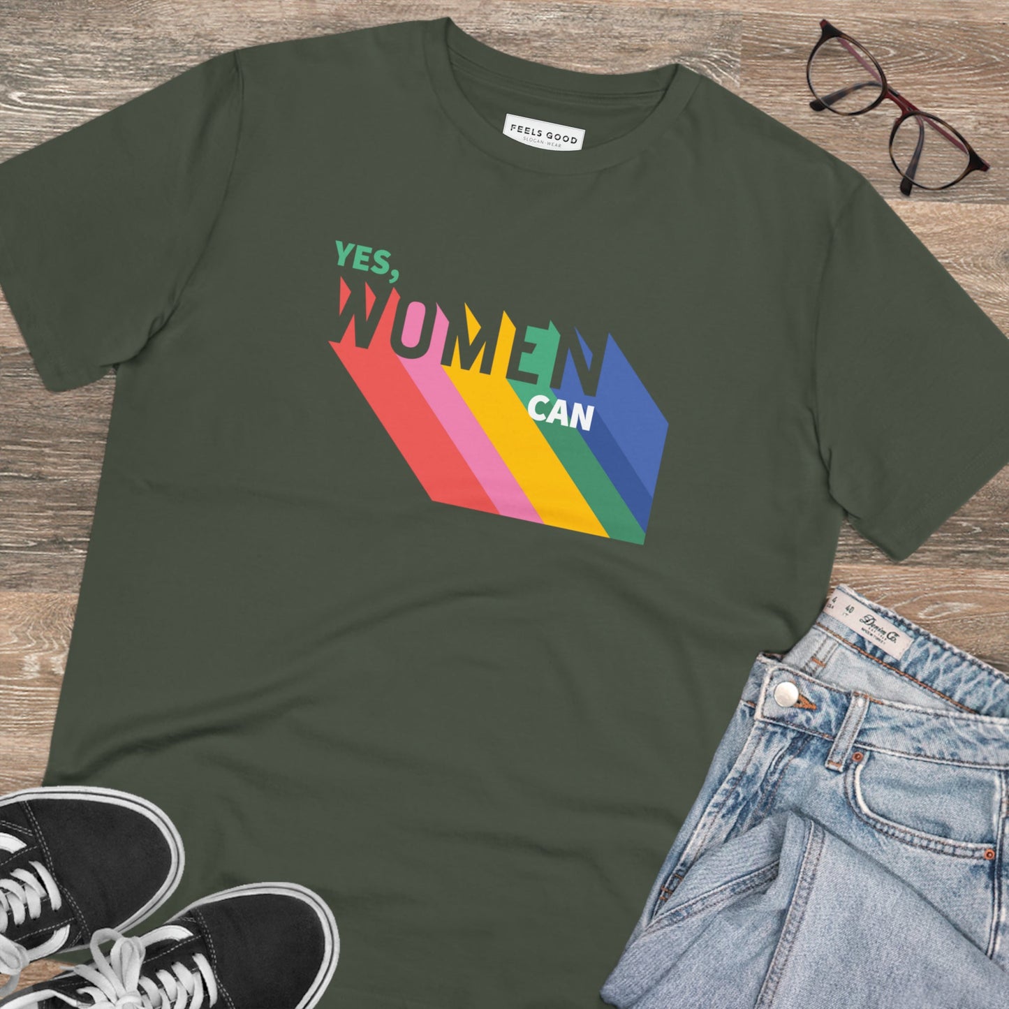 Feminist 'Yes We Can' Organic Cotton T-shirt - Feminism