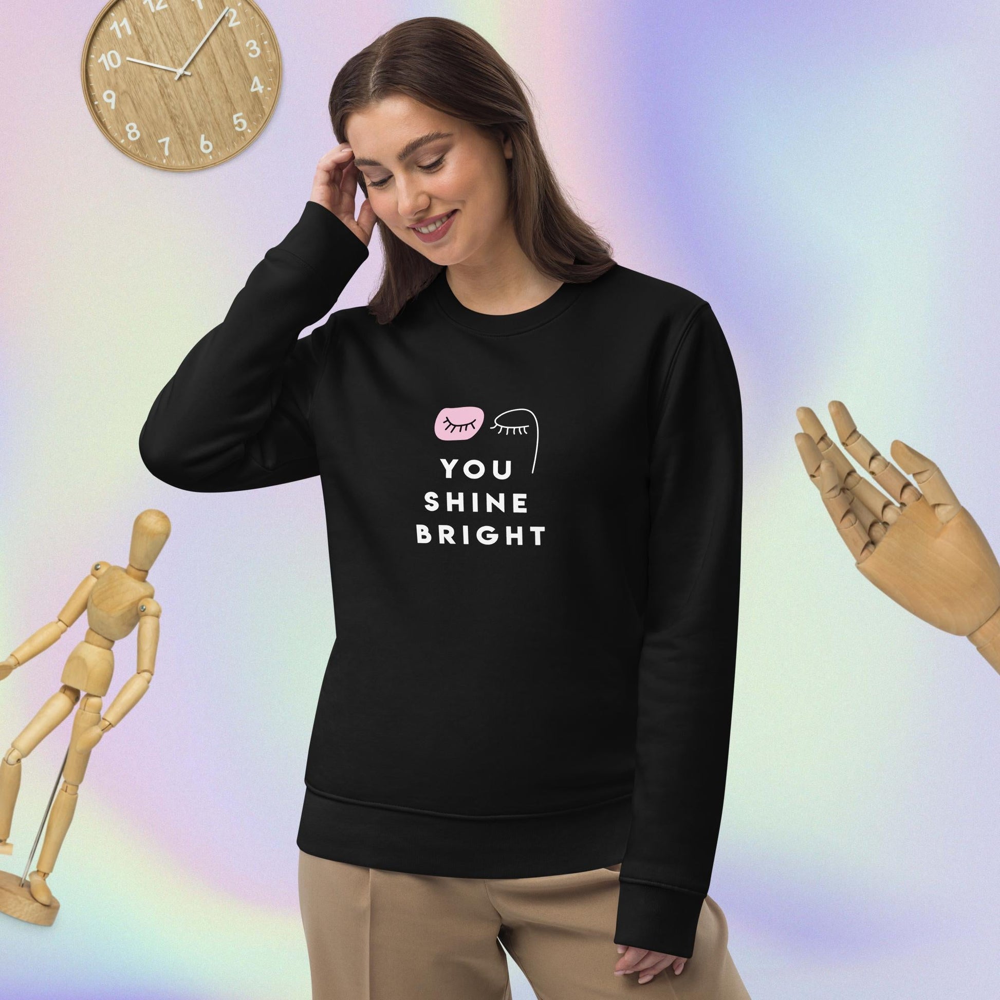 Feminist 'You Shine Bright' Organic Cotton Sweatshirt - Feminism