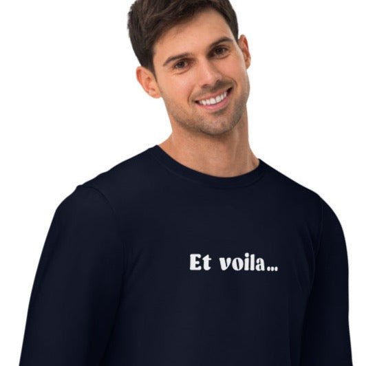 Francophile 'And There It Is' Organic Cotton Sweatshirt - French Gift