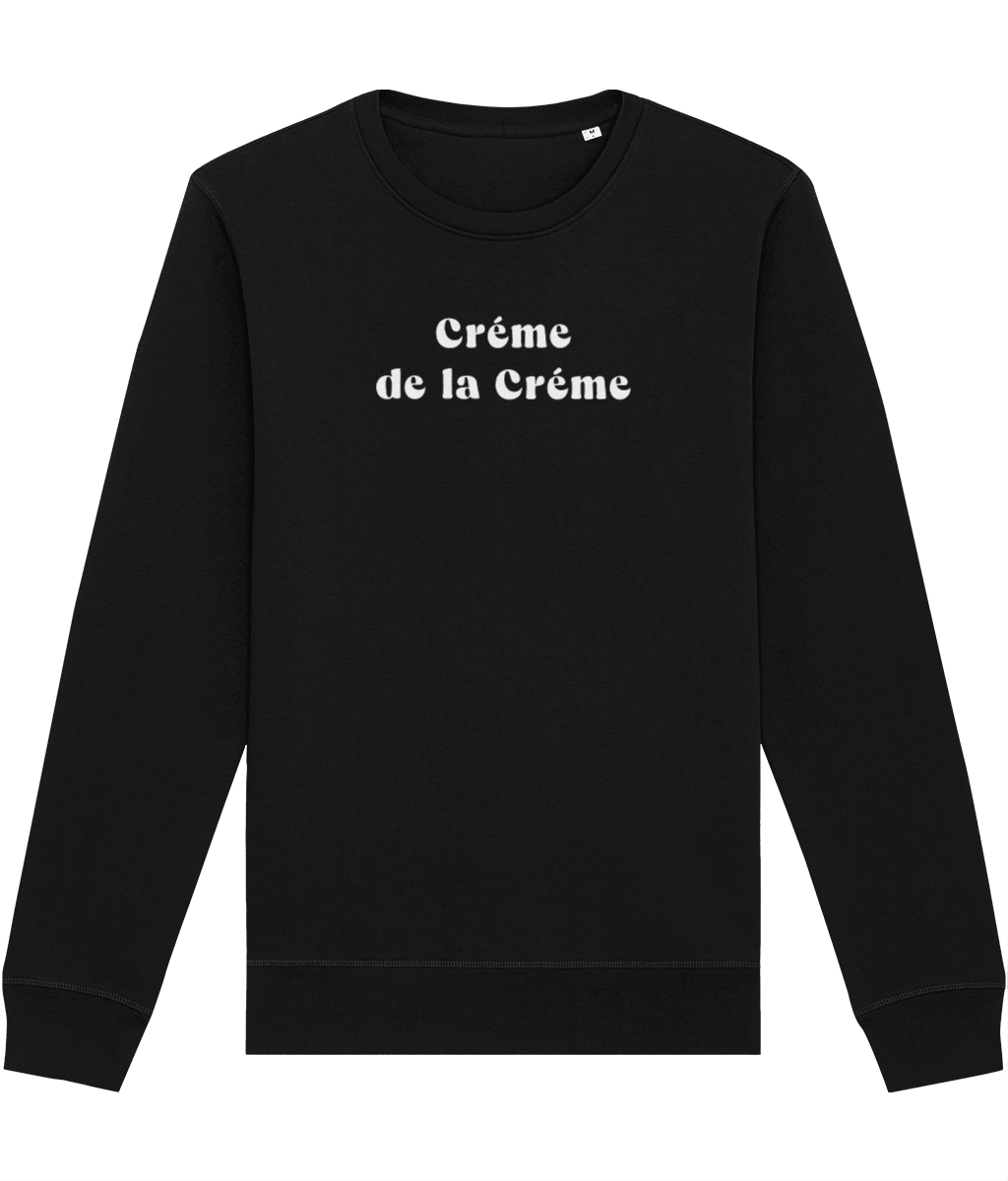 Francophile 'Creme De La Creme' Organic Cotton Sweatshirt - French Gift