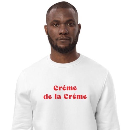 Francophile 'Creme De La Creme' Organic Cotton Sweatshirt - French Gift