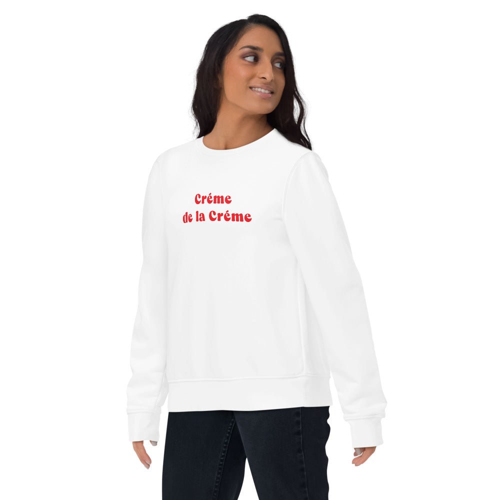 Francophile 'Creme De La Creme' Organic Cotton Sweatshirt - French Gift