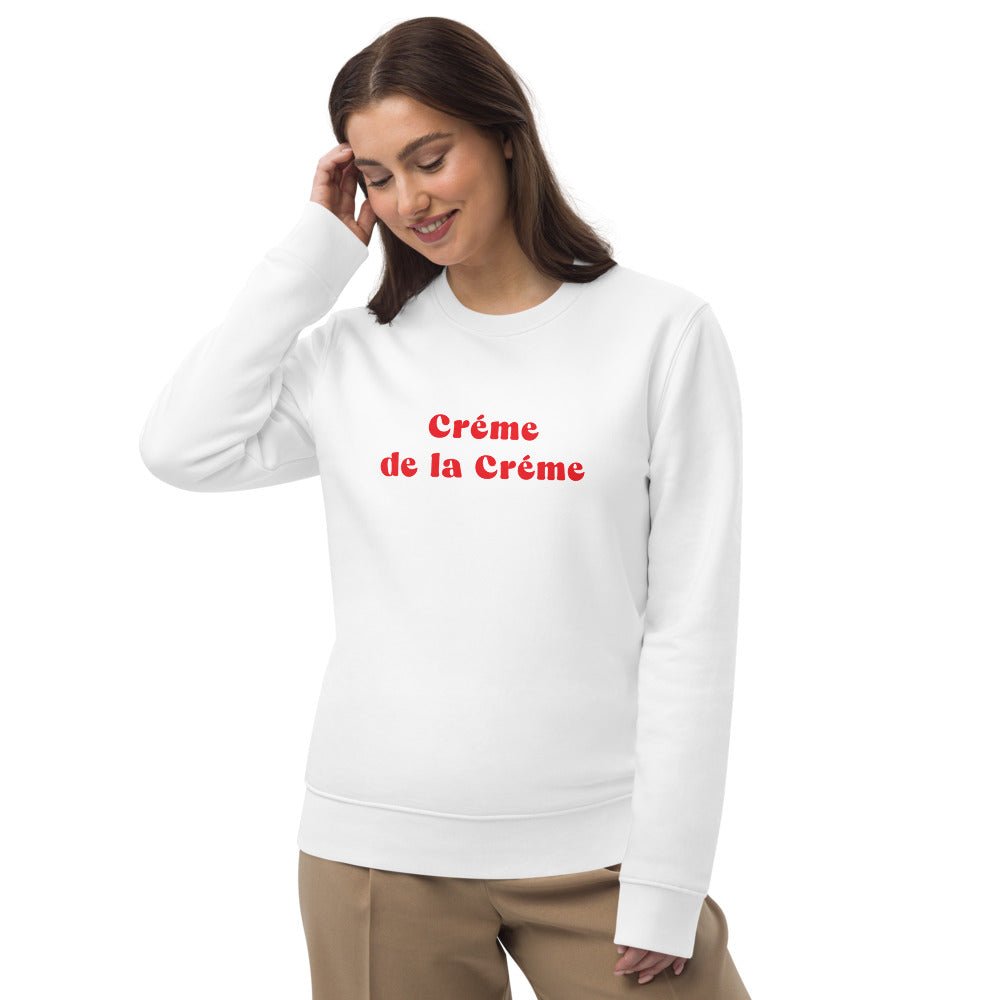 Francophile 'Creme De La Creme' Organic Cotton Sweatshirt - French Gift