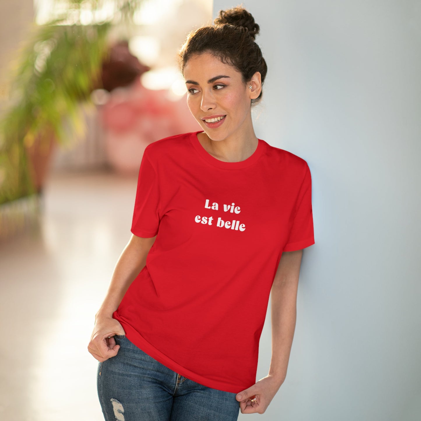 Francophile 'Life Is Beautiful' Organic Cotton T-shirt - Francophile Tshirt