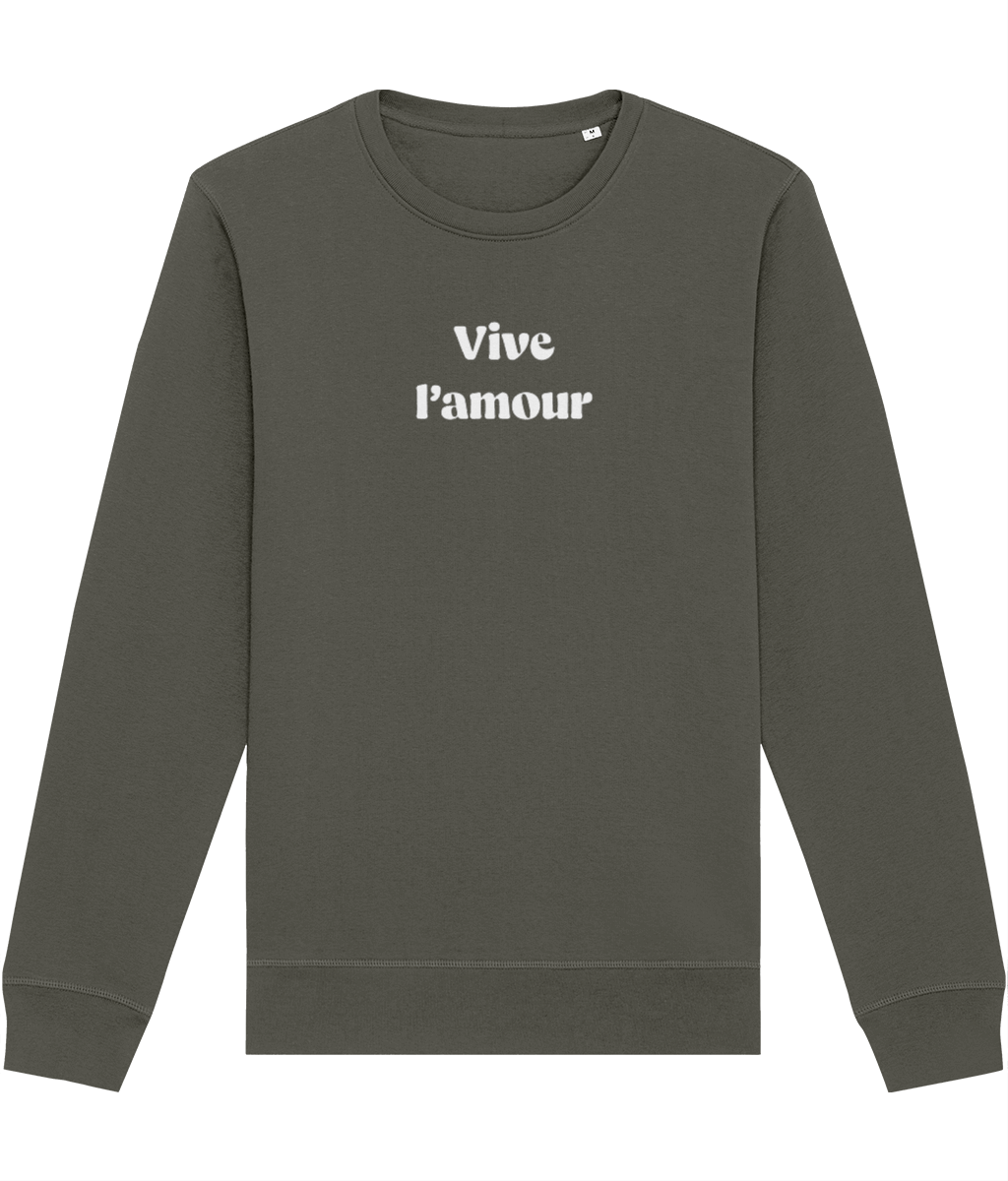 Francophile 'Long Live Life' Organic Cotton Sweatshirt - French Gift