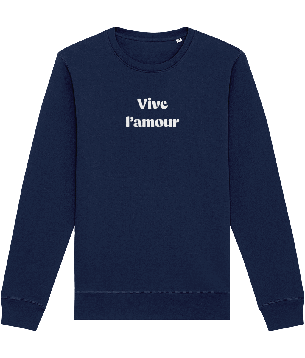Francophile 'Long Live Life' Organic Cotton Sweatshirt - French Gift