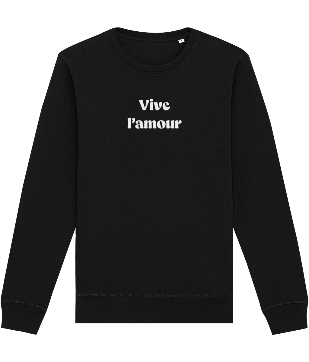 Francophile 'Long Live Life' Organic Cotton Sweatshirt - French Gift