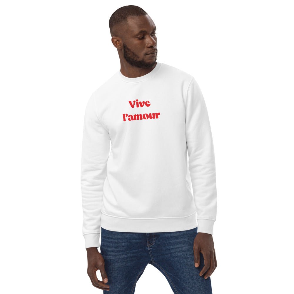 Francophile 'Long Live Love' Organic Cotton Sweatshirt - French Gift