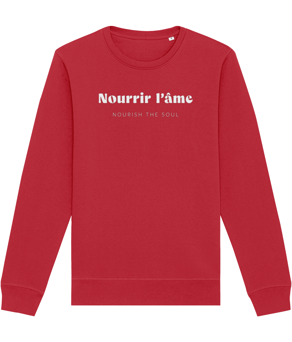 Francophile 'Nourish The Soul' Organic Cotton Sweatshirt - French Gift