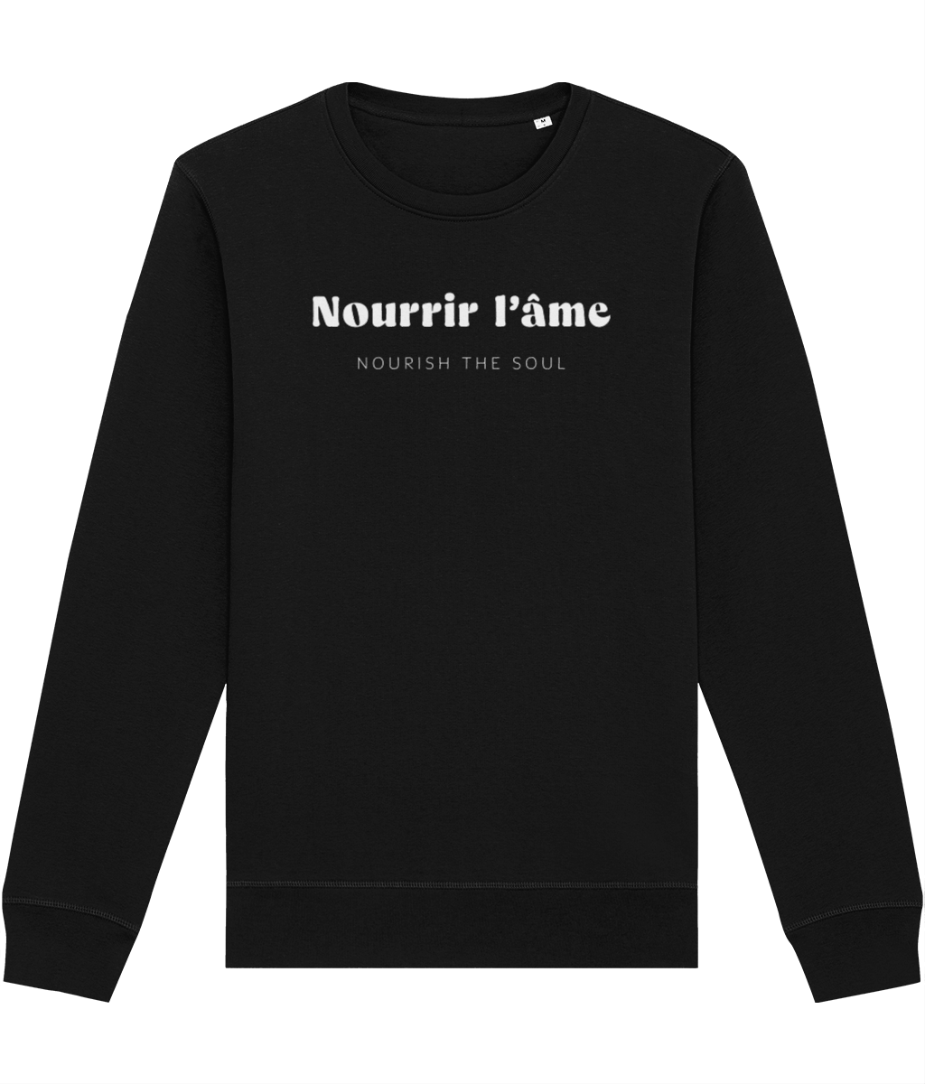 Francophile 'Nourish The Soul' Organic Cotton Sweatshirt - French Gift