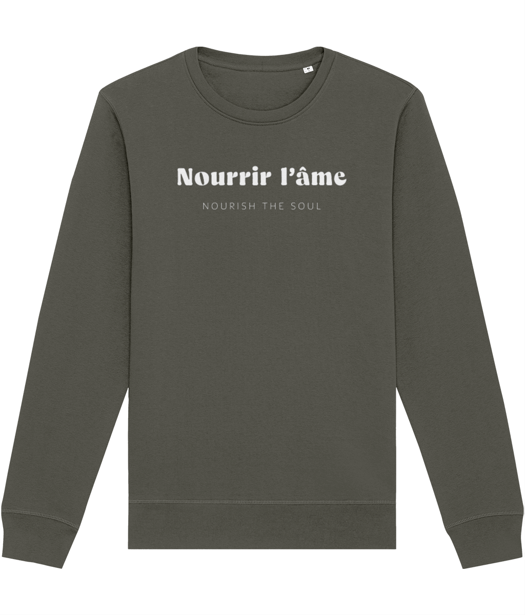 Francophile 'Nourish The Soul' Organic Cotton Sweatshirt - French Gift