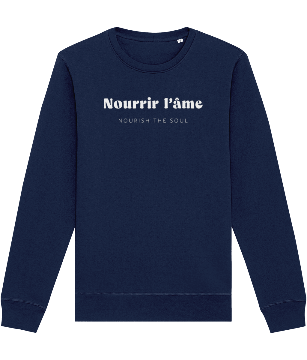 Francophile 'Nourish The Soul' Organic Cotton Sweatshirt - French Gift