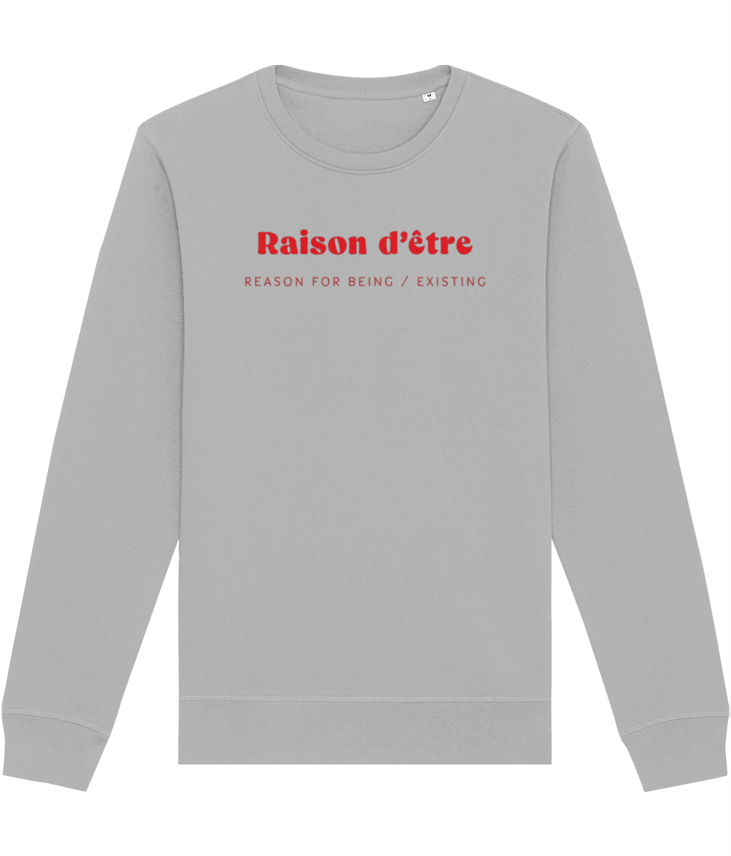 Francophile 'Reason Of Being' Organic Cotton Sweatshirt - French Gift