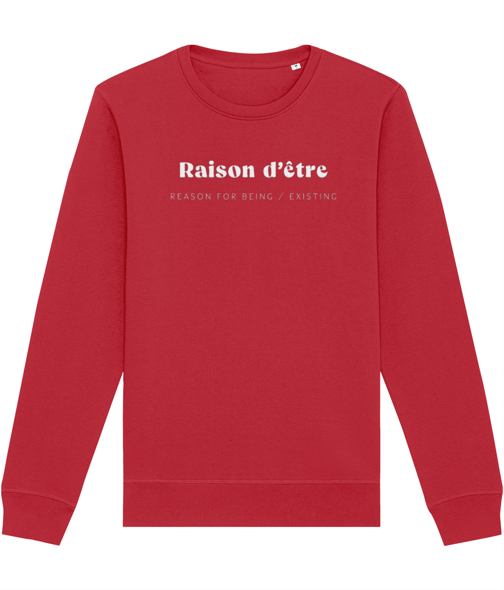 Francophile 'Reason Of Being' Organic Cotton Sweatshirt - French Gift