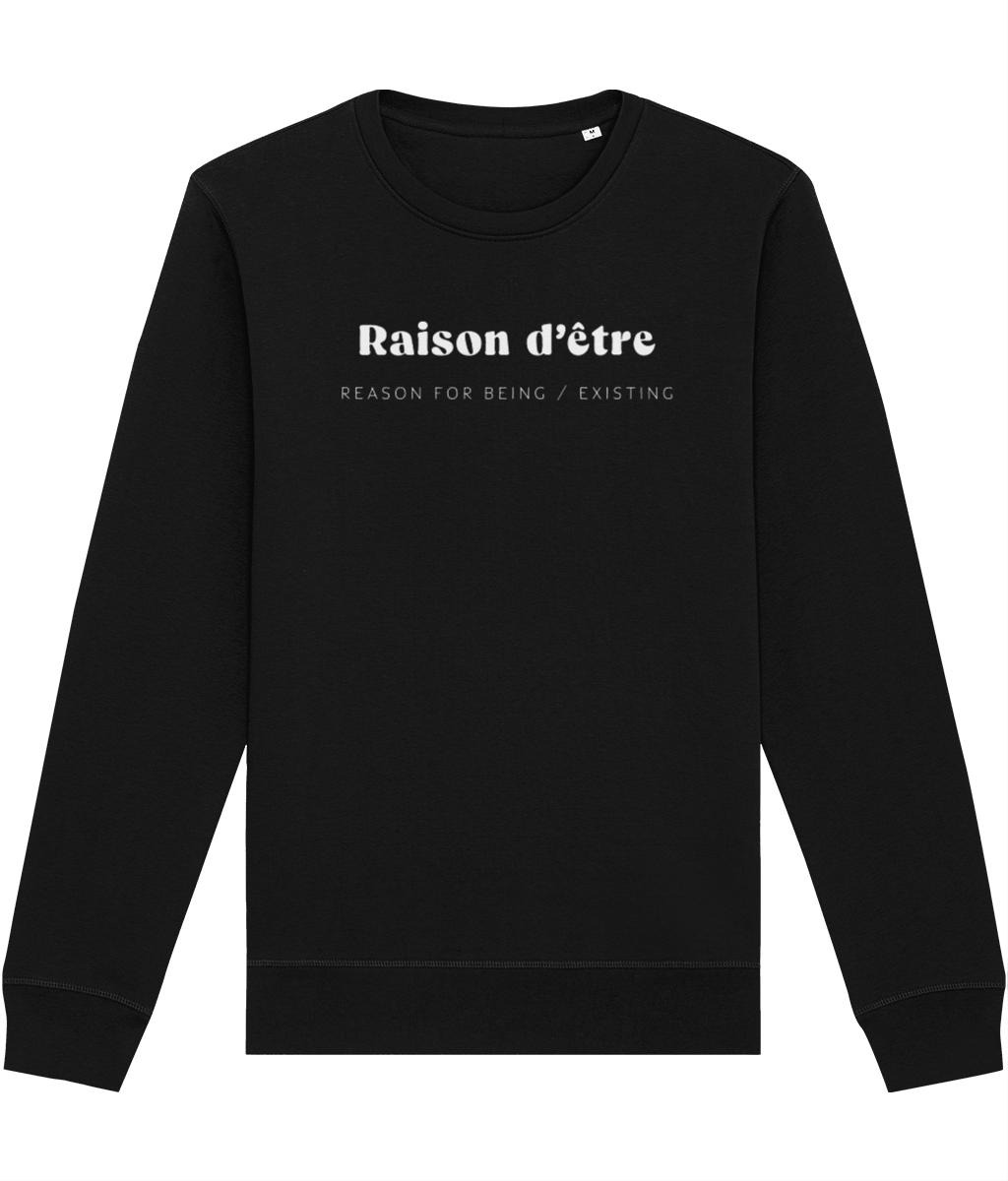 Francophile 'Reason Of Being' Organic Cotton Sweatshirt - French Gift