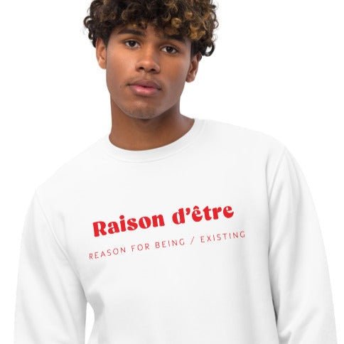 Francophile 'Reason Of Being' Organic Cotton Sweatshirt - French Gift