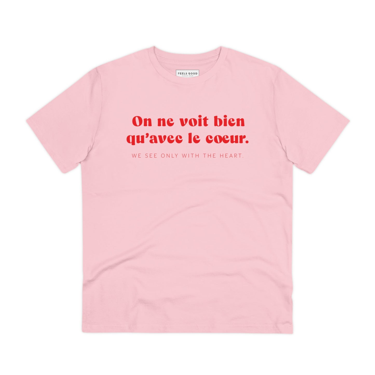 Francophile 'Seeing With The Heart' Organic Cotton T-shirt - Francophile Tshirt