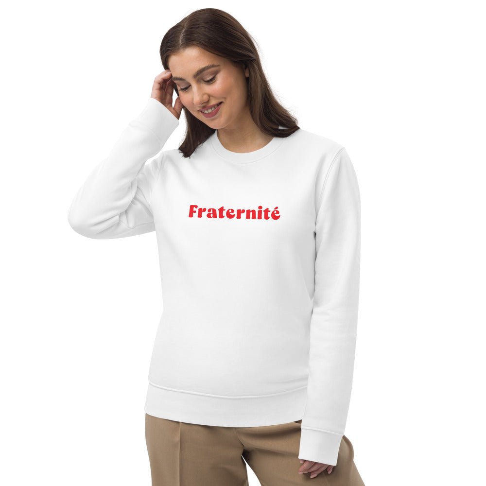 Francophile 'Sisterhood & Brotherhood' Organic Cotton Sweatshirt - French Gift