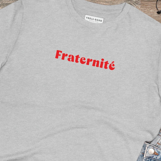 Francophile 'Sisterhood & Brotherhood' Organic Cotton T-shirt - Francophile Tshirt