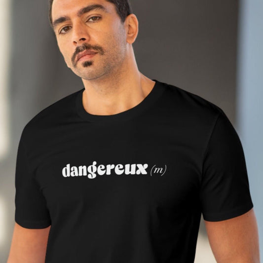 Francophile 'The Dangerous Male' Organic Cotton T-shirt - Francophile Tshirt