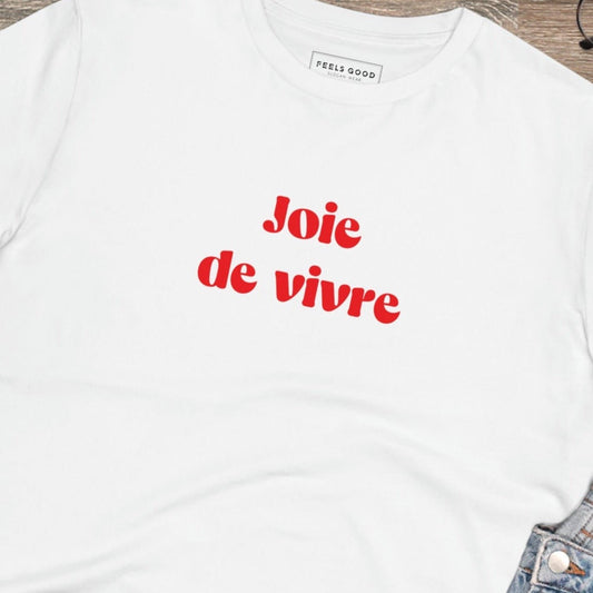 Francophile 'The Joy Of Life' Organic Cotton T-shirt - Francophile Tshirt