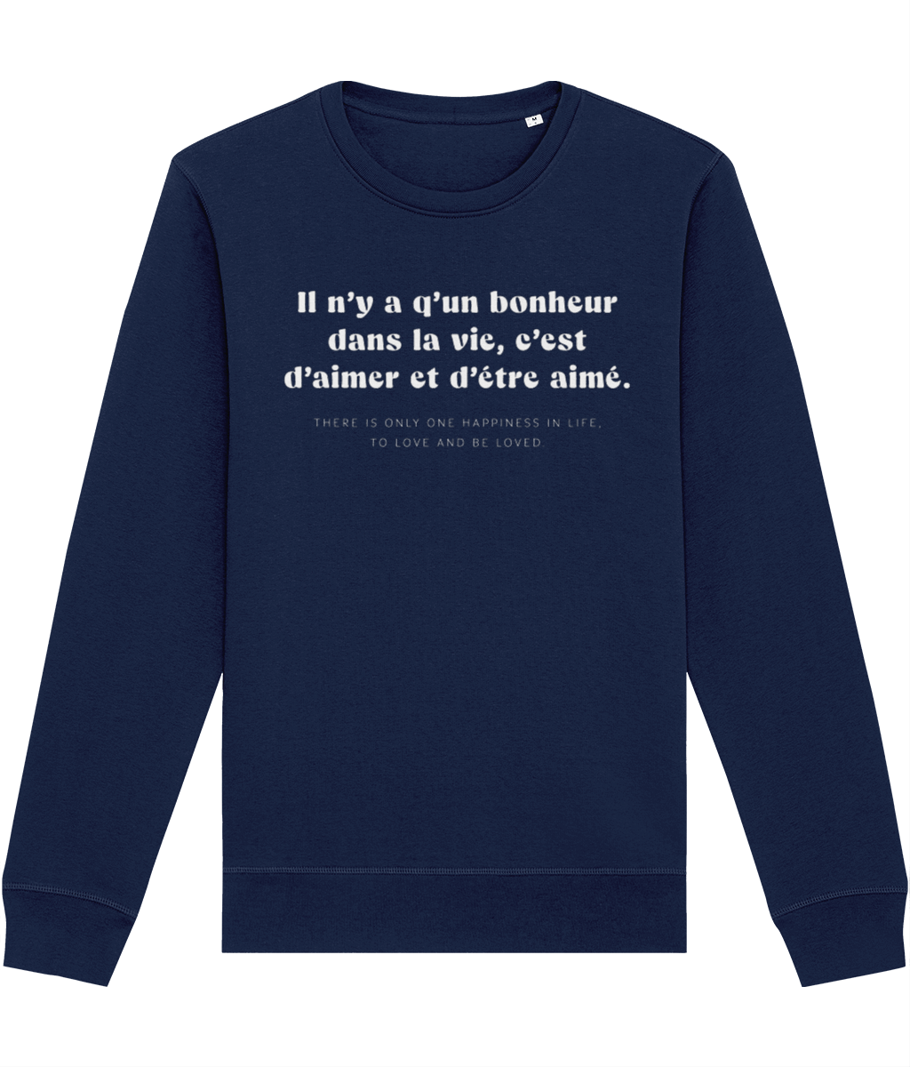 Francophile 'To Love & Be Loved' Organic Cotton Sweatshirt - French Gift