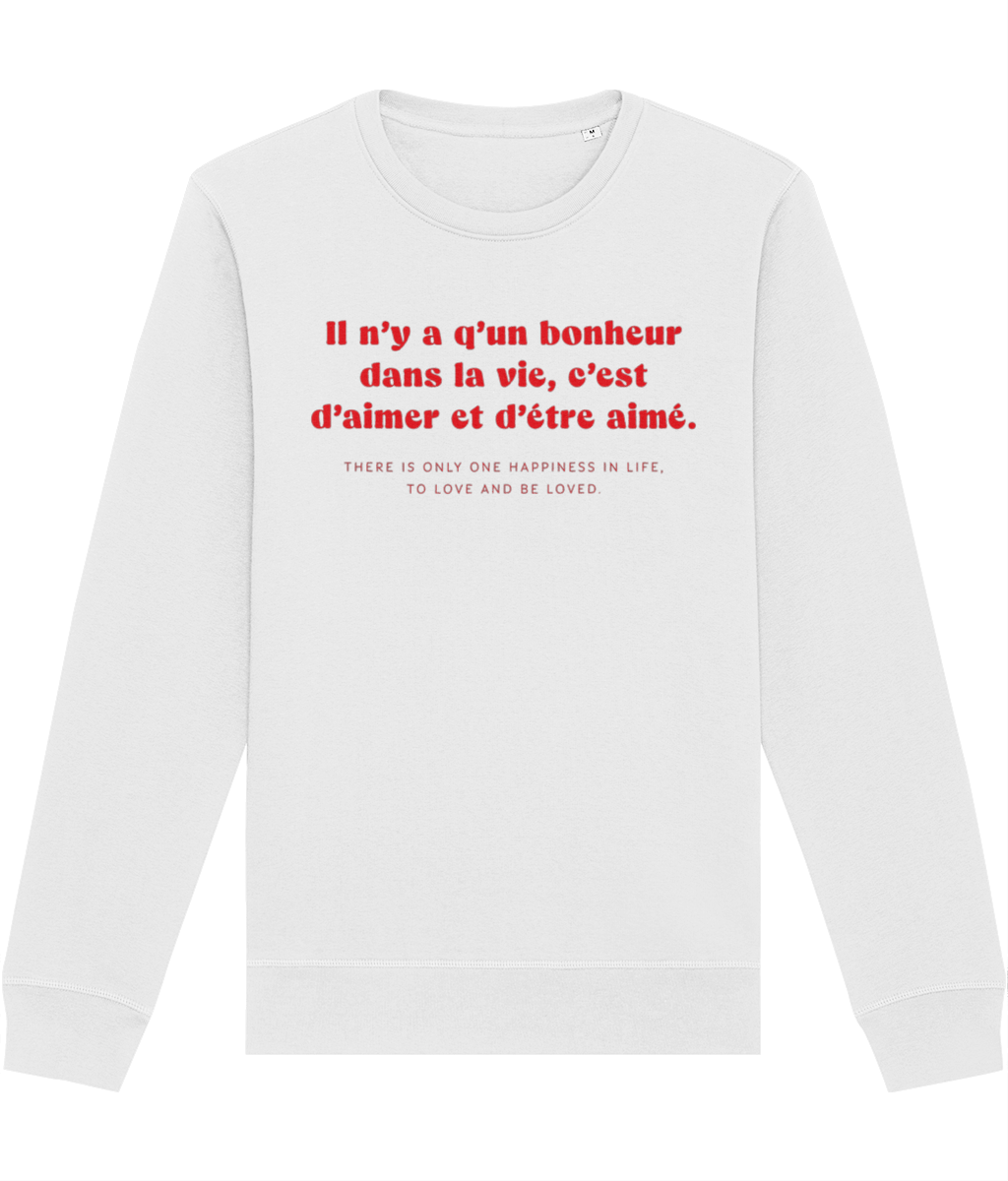 Francophile 'To Love & Be Loved' Organic Cotton Sweatshirt - French Gift