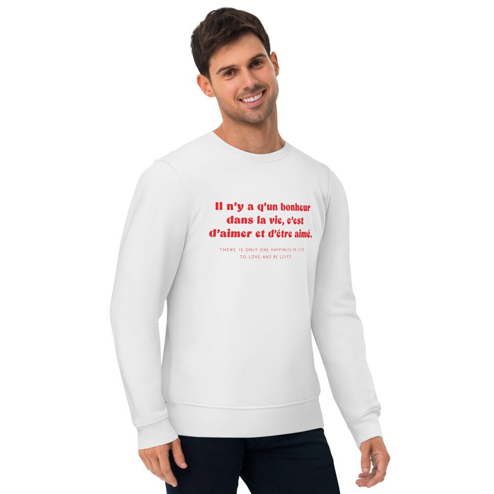 Francophile 'To Love & Be Loved' Organic Cotton Sweatshirt - French Gift