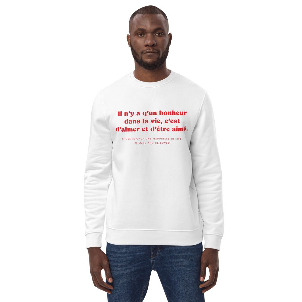 Francophile 'To Love & Be Loved' Organic Cotton Sweatshirt - French Gift