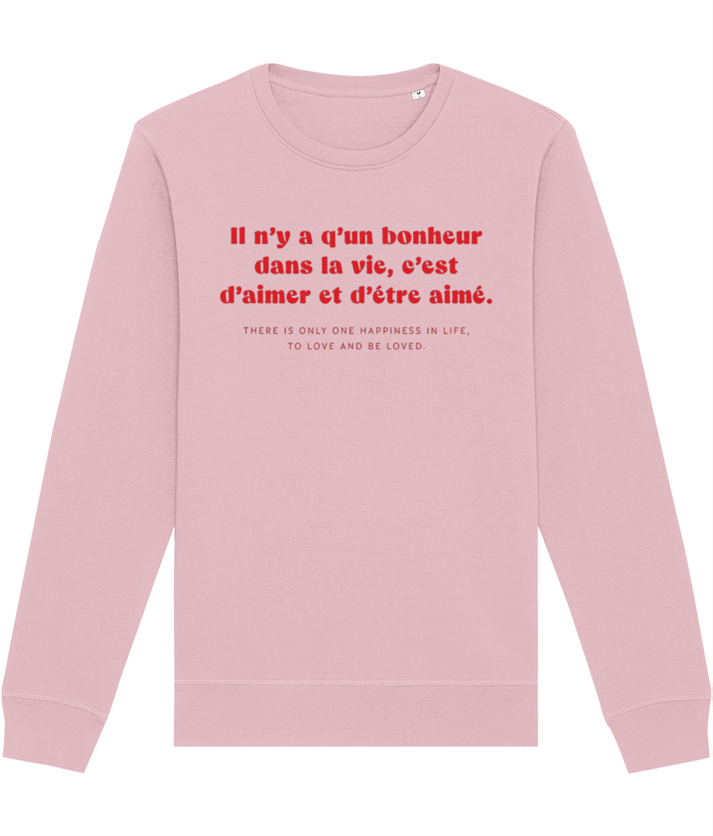 Francophile 'To Love & Be Loved' Organic Cotton Sweatshirt - French Gift