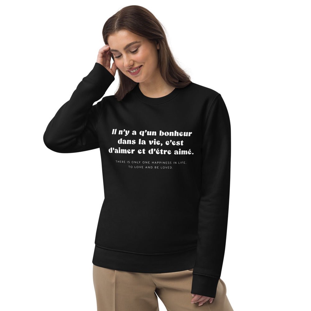 Francophile 'To Love & Be Loved' Organic Cotton Sweatshirt - French Gift