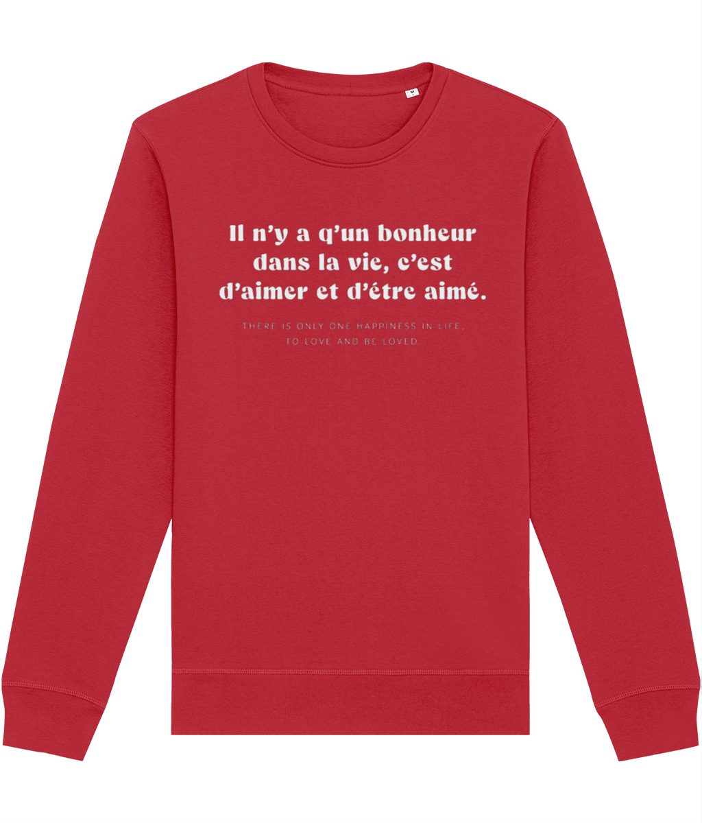 Francophile 'To Love & Be Loved' Organic Cotton Sweatshirt - French Gift