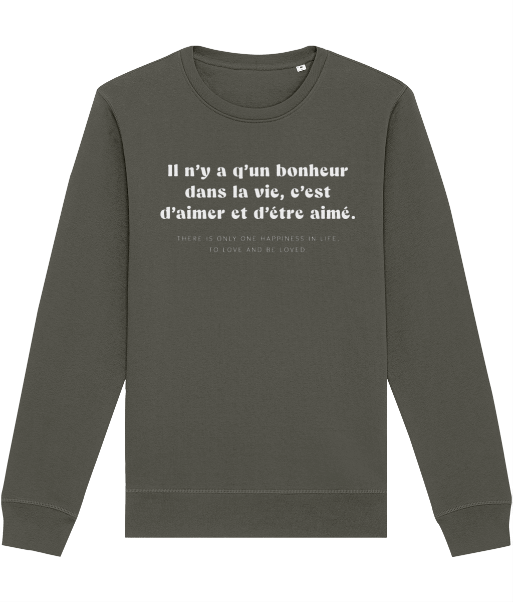 Francophile 'To Love & Be Loved' Organic Cotton Sweatshirt - French Gift