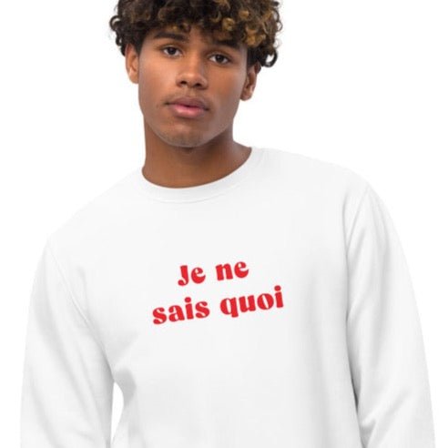 Francophile 'Unique' Organic Cotton Sweatshirt - French Gift