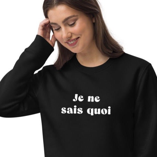 Francophile 'Unique' Organic Cotton Sweatshirt - French Gift