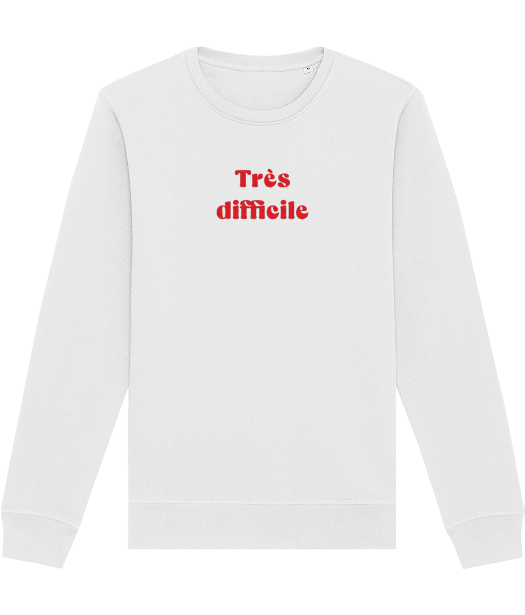 Francophile 'Very Difficult' Organic Cotton Sweatshirt - French Gift