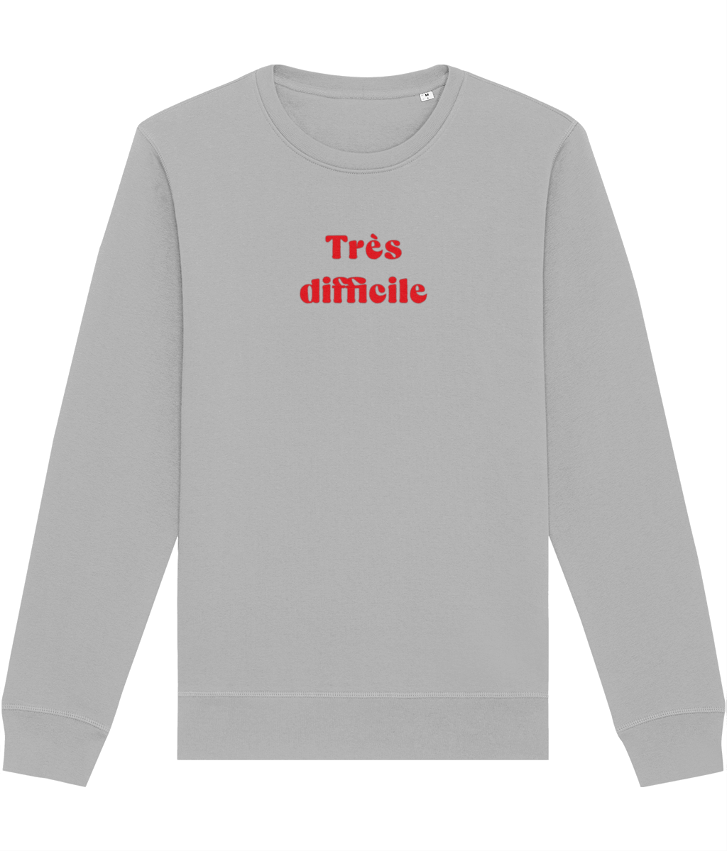 Francophile 'Very Difficult' Organic Cotton Sweatshirt - French Gift