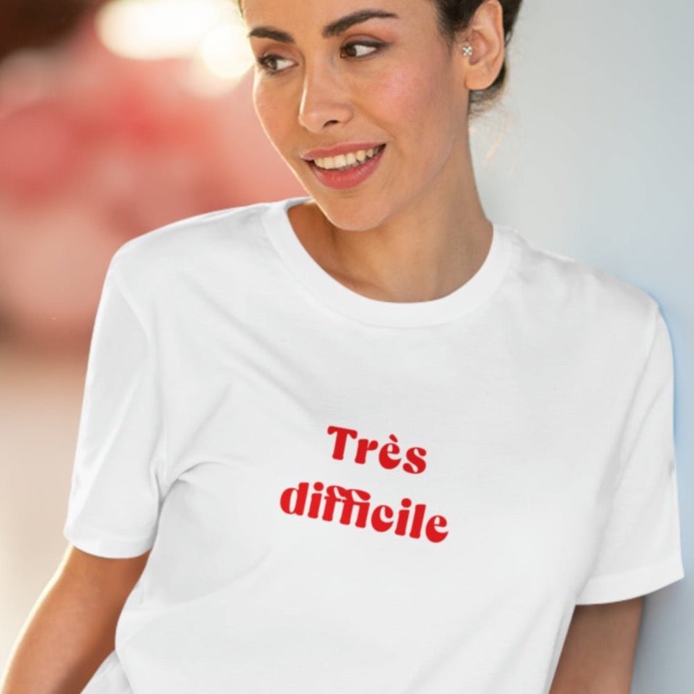 Francophile 'Very Difficult' Organic Cotton T-shirt - Francophile Tshirt