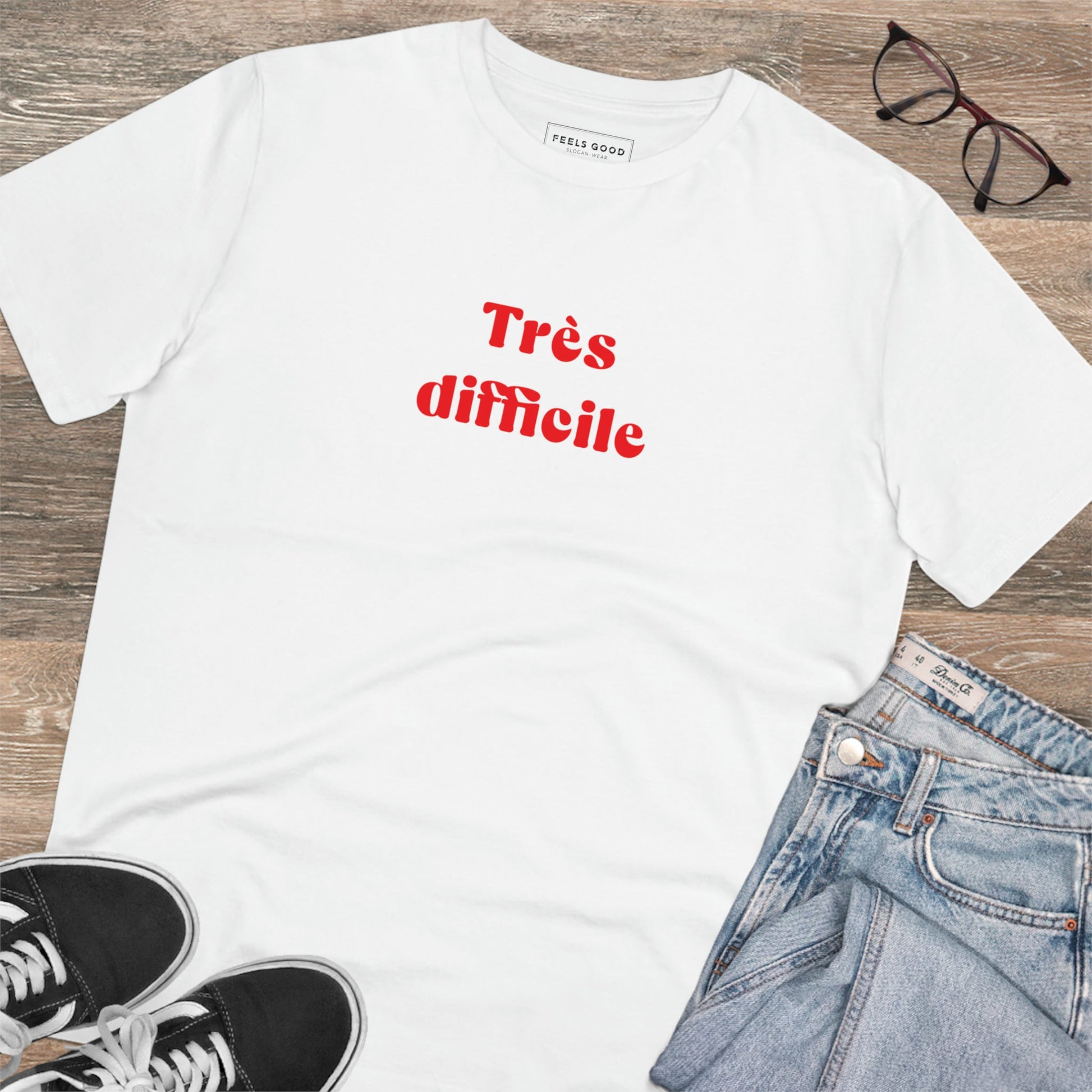 Francophile 'Very Difficult' Organic Cotton T-shirt - Francophile Tshirt