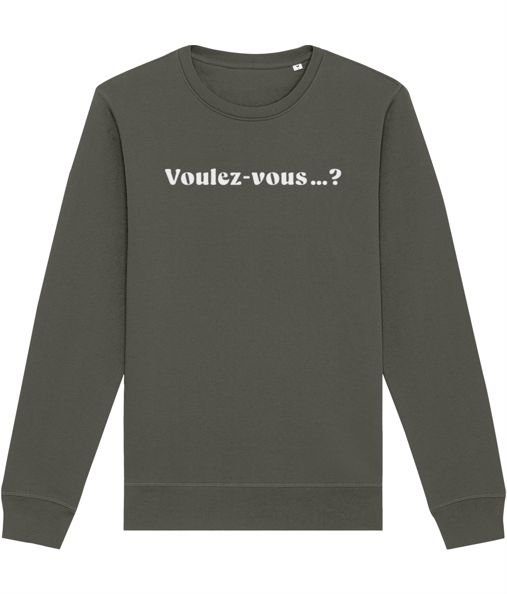 Francophile 'Would You…' Organic Cotton Sweatshirt - French Gift