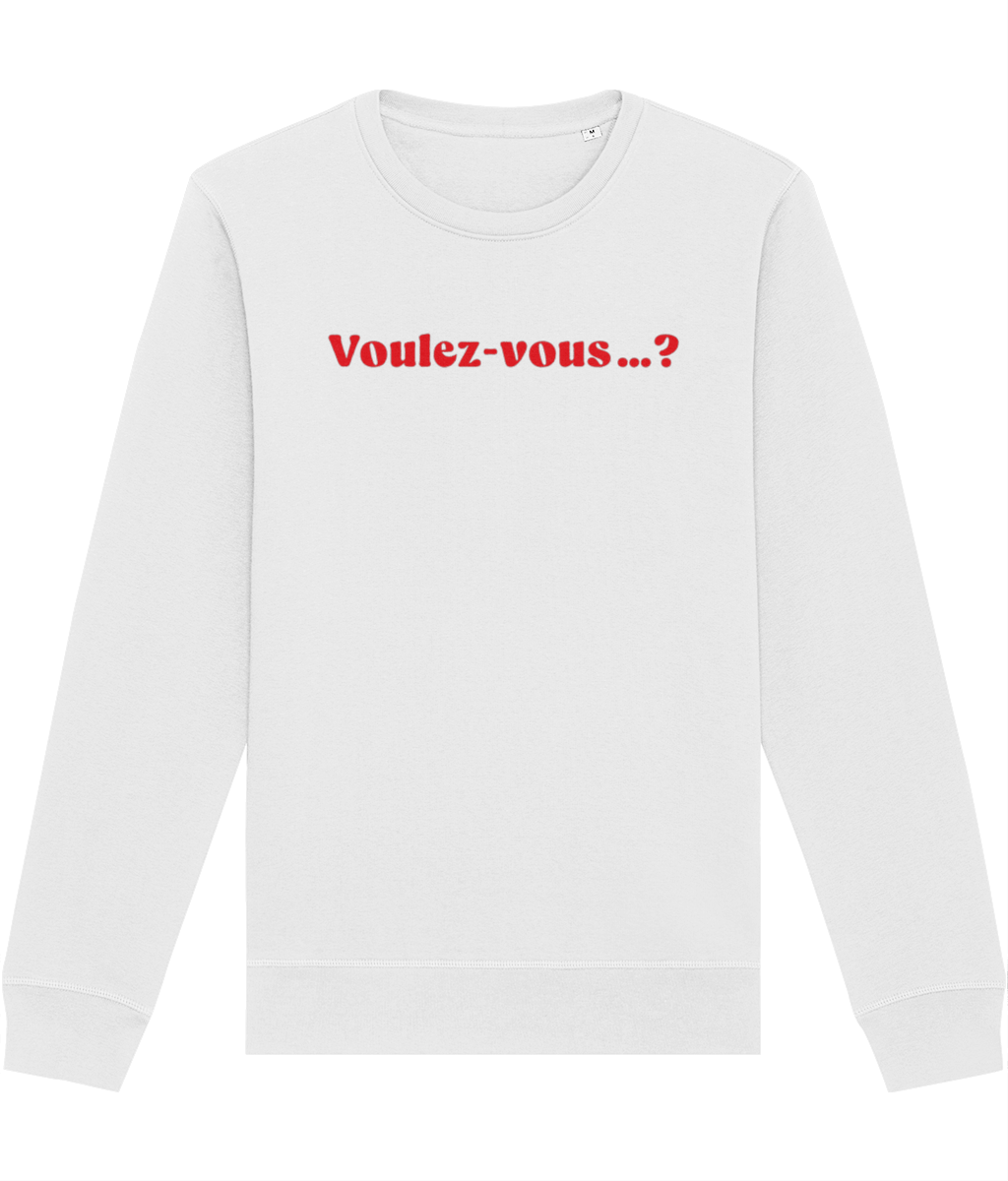 Francophile 'Would You…' Organic Cotton Sweatshirt - French Gift