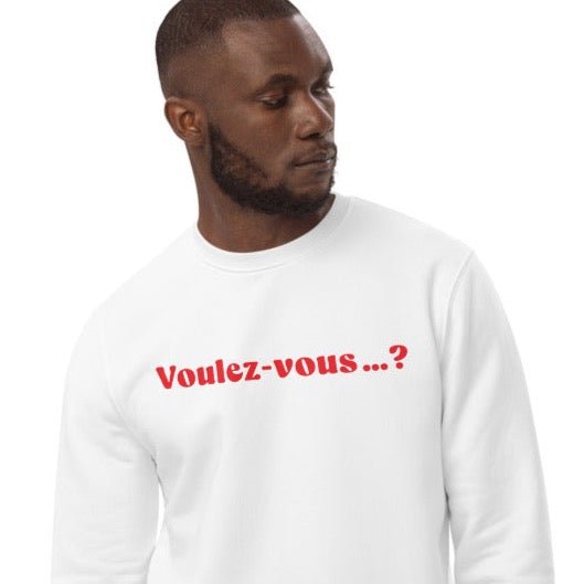 Francophile 'Would You…' Organic Cotton Sweatshirt - French Gift