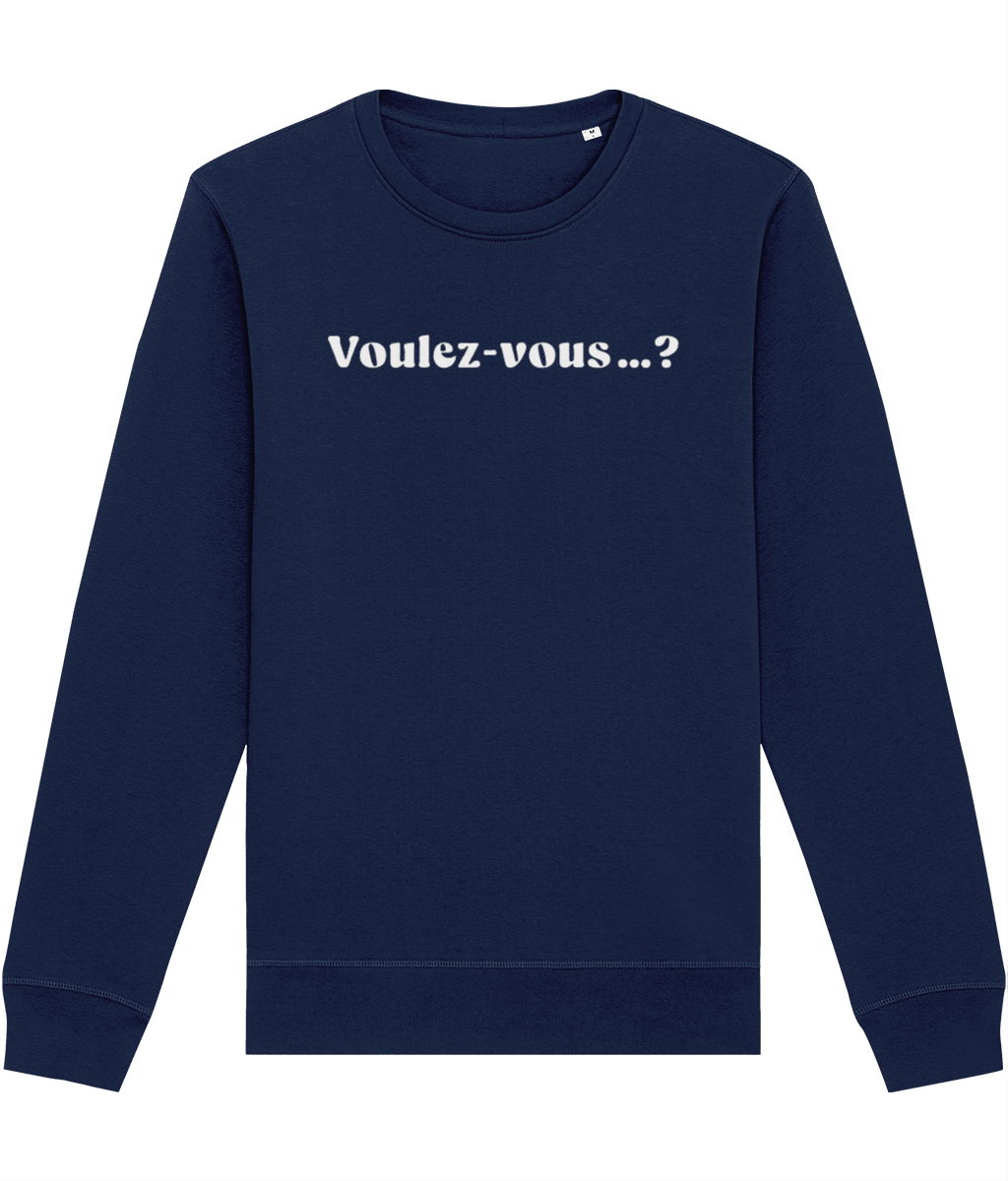 Francophile 'Would You…' Organic Cotton Sweatshirt - French Gift