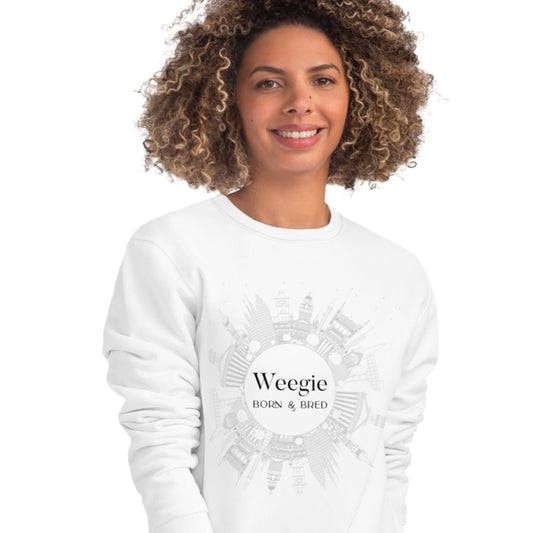 Glaswegian Slang 'Weegie Born & Bred' Organic Cotton Sweatshirt - Glasgow Phrases