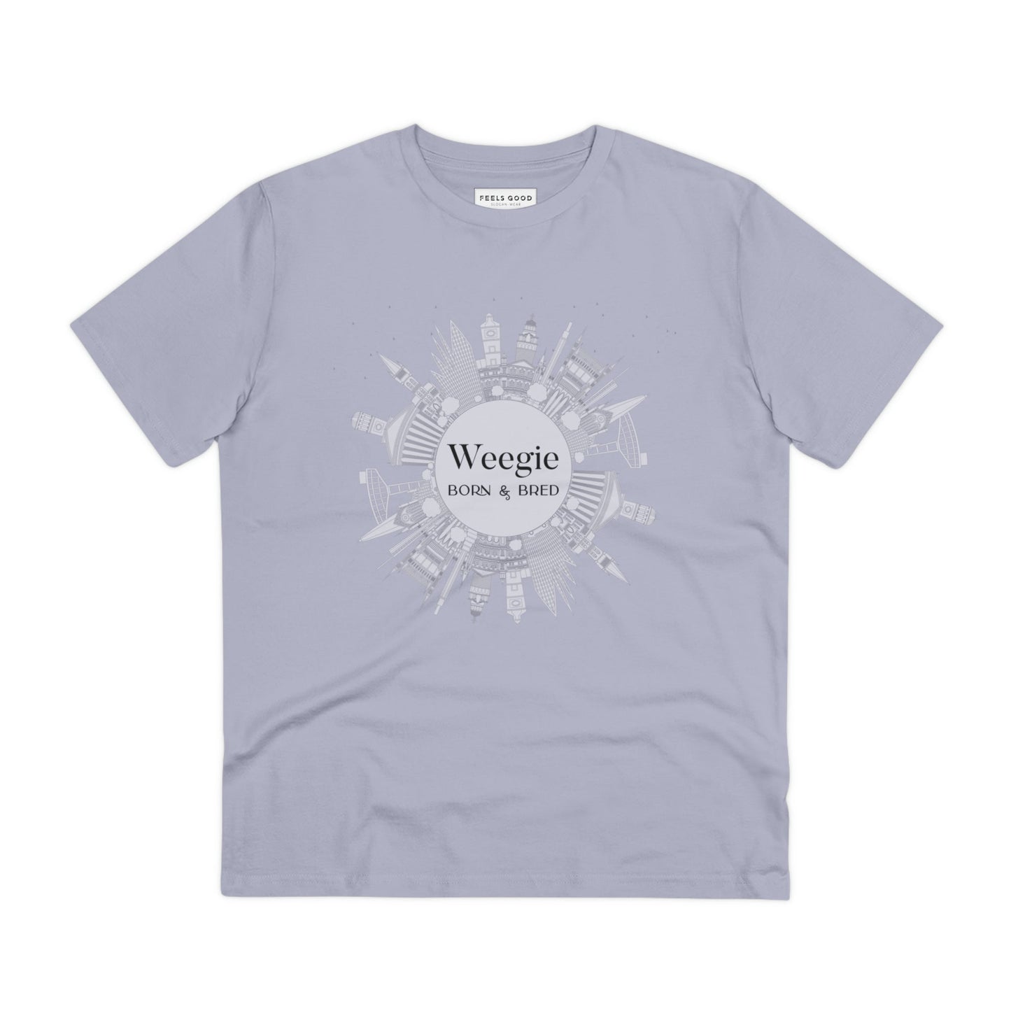 Glaswegian Slang 'Weegie Born & Bred' Organic Cotton T-shirt - Eco Tshirt