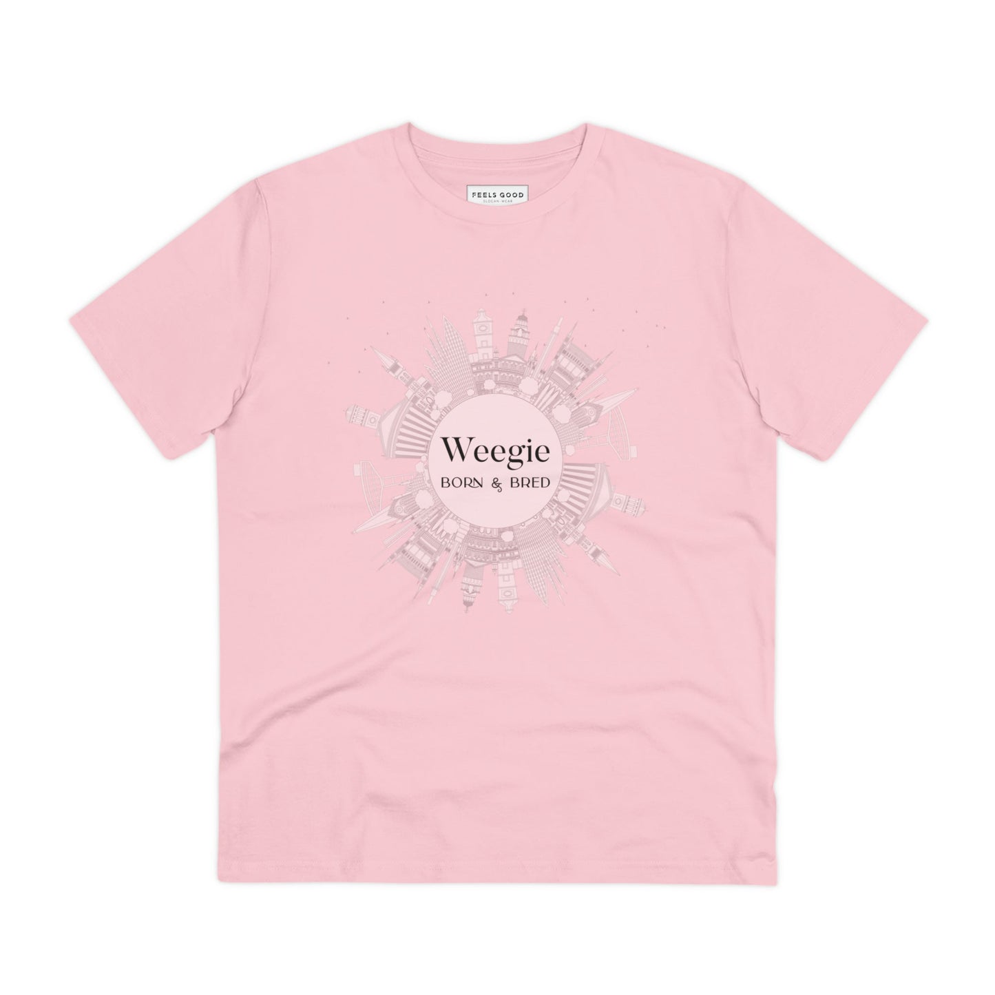 Glaswegian Slang 'Weegie Born & Bred' Organic Cotton T-shirt - Eco Tshirt