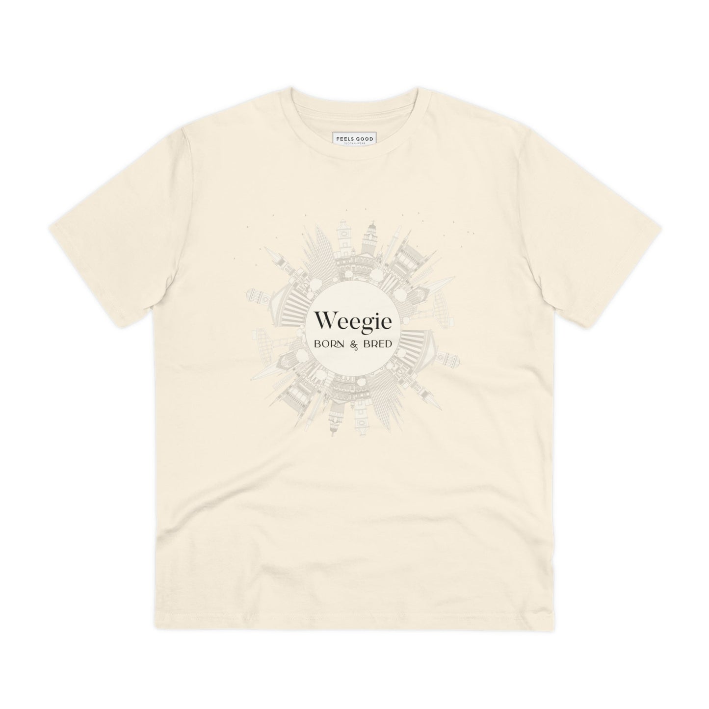 Glaswegian Slang 'Weegie Born & Bred' Organic Cotton T-shirt - Eco Tshirt