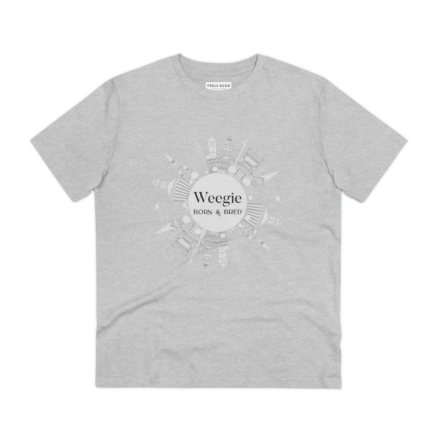 Glaswegian Slang 'Weegie Born & Bred' Organic Cotton T-shirt - Eco Tshirt